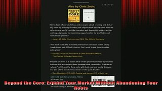 READ book  Beyond the Core Expand Your Market Without Abandoning Your Roots Full EBook
