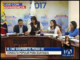 El CNE archiva la consulta popular por pasajes de buses en Guayaquil