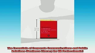 READ book  The Essentials of Corporate Communications and Public Relations Business Literacy for HR Full Free