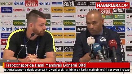 Trabzonspor'da Hami Mandıralı Dönemi Bitti