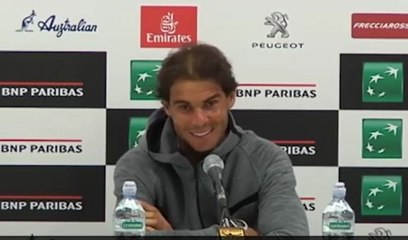 Rafael Nadal Press conference / QF Rome Masters 2016