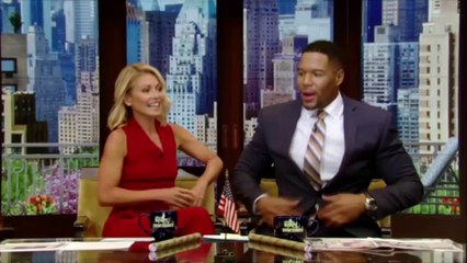 Michael Strahan takes walk down memory lane in final Live! episode