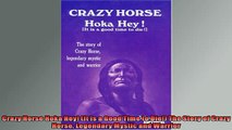 One of the best  Crazy Horse Hoka Hey It Is a Good Time to Die The Story of Crazy Horse Legendary