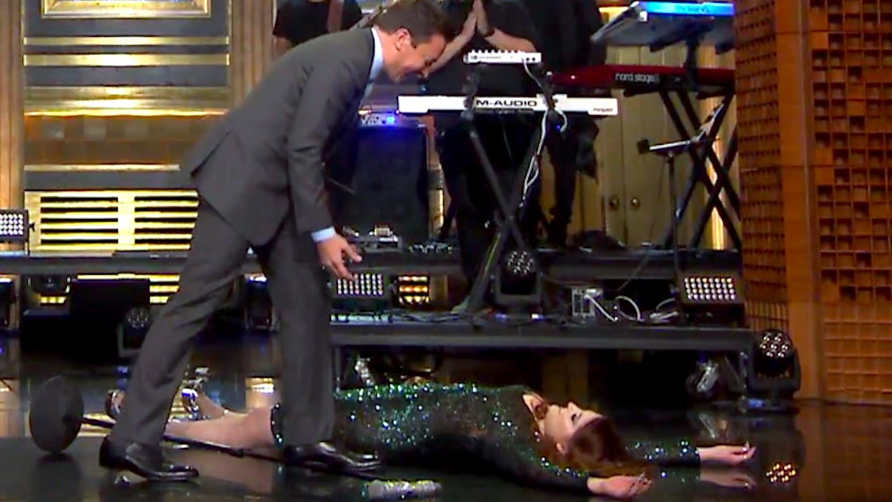 Meghan Trainor FALLS Onstage