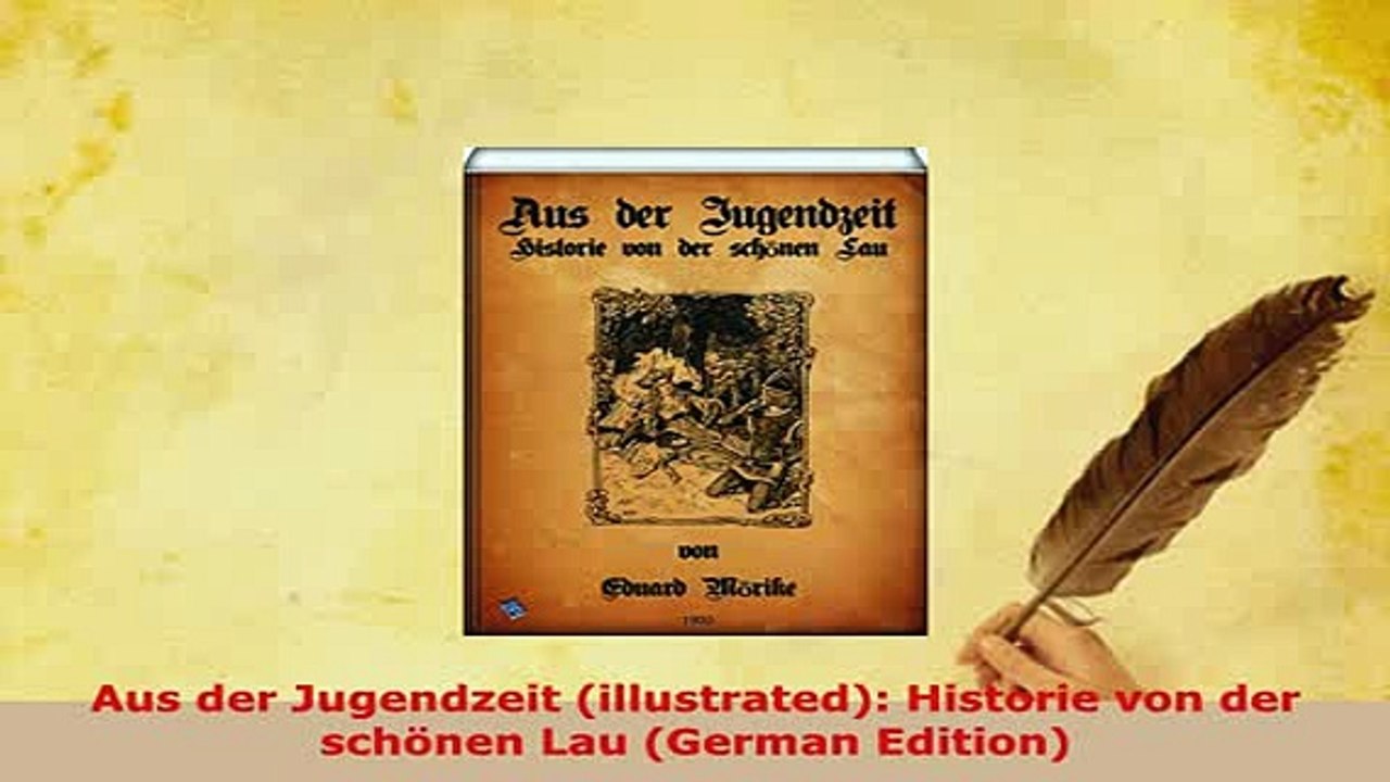 PDF  Aus der Jugendzeit illustrated Historie von der schönen Lau German Edition  EBook