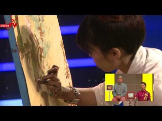 Cô giáo xinh đẹp với màn vẽ tranh không dùng cọ gây ấn tượng