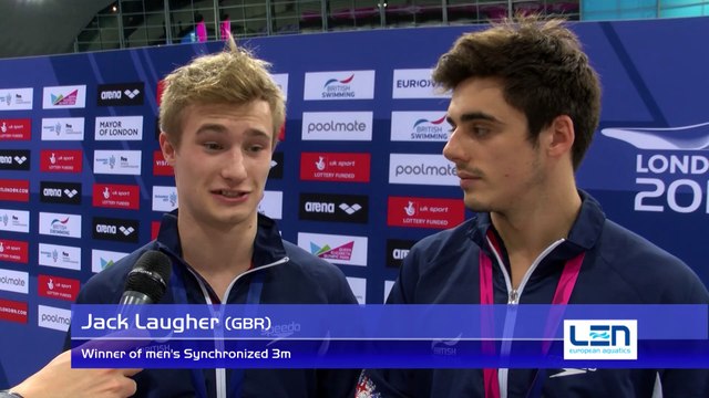 Jack Laugher and Christopher Mears, winners of men's Synchronized 3m – Day 5, London