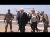 Libano - Mattarella a Shama in Libano per la visita a sorpresa al contingente (13.05.16)