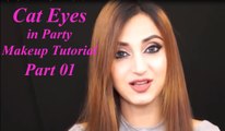Cat Eyes in Party Makeup Tutorial - How to Make Cat Eyes in Party Makeup Tutorial - Part 01
