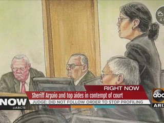 Sheriff Arpaio and top aides ruled in contempt of court