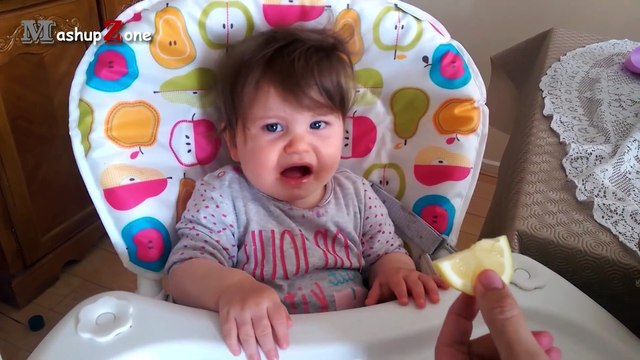 Baby Eats Lemon - A Babies Eating Lemons For The First Time Compilation 2016 NEW HD
