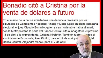 CLAUDIO BONADIO FINALMENTE PROCESÓ A CRISTINA FERNÁNDEZ DE KIRCHNER