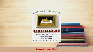 PDF  American Pie PDF Online