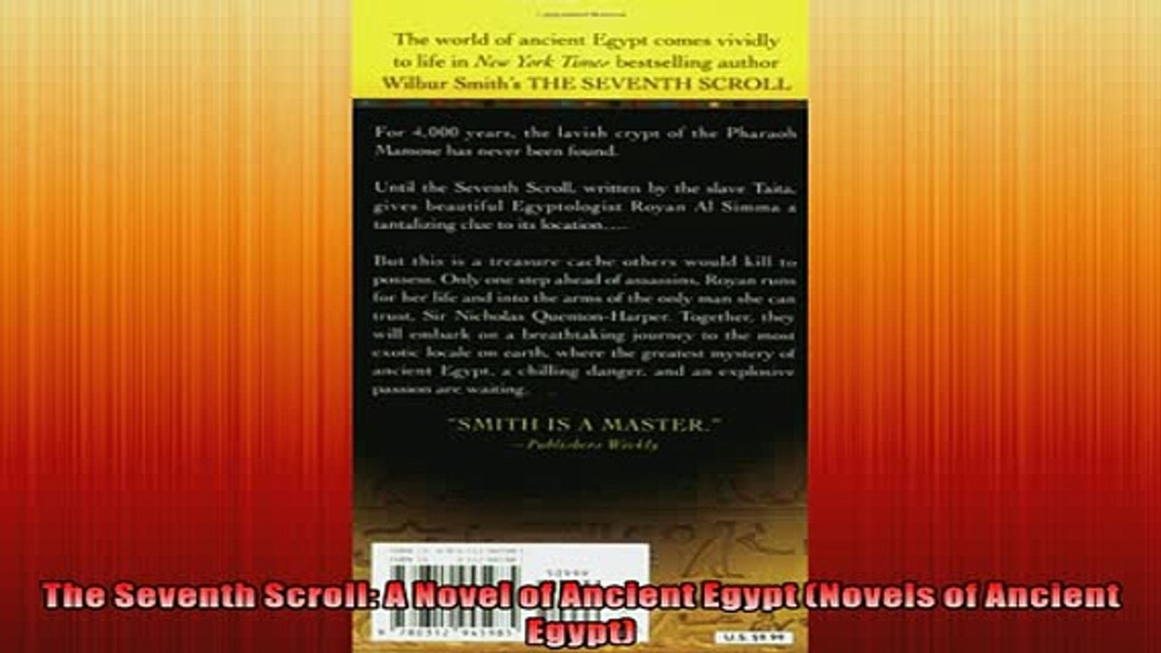 READ THE NEW BOOK   The Seventh Scroll A Novel of Ancient Egypt Novels of Ancient Egypt  FREE BOOOK ONLINE