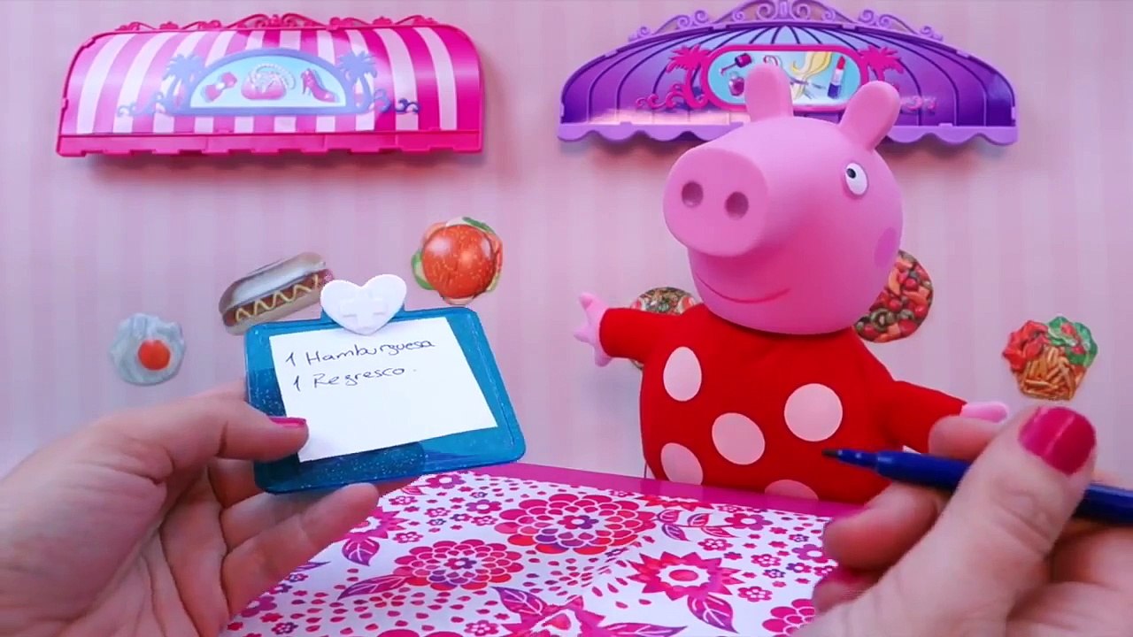 Peppa Pig en Restaurante Come una Hamburguesa