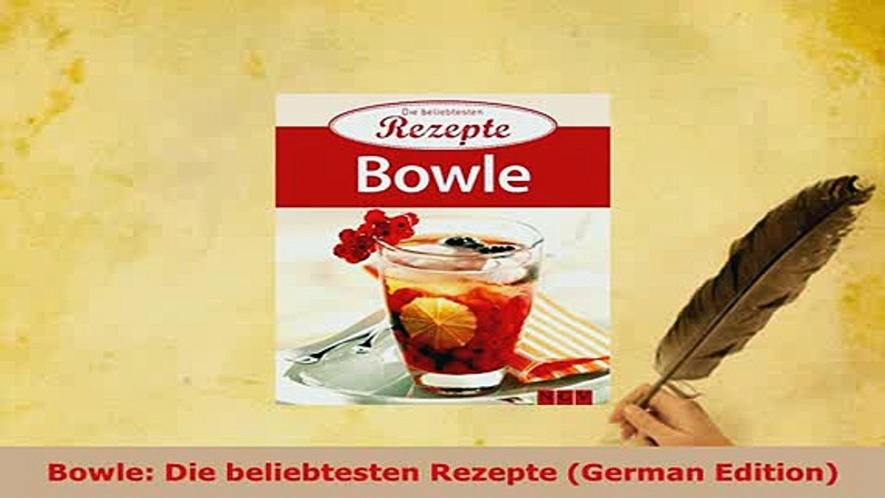 Download  Bowle Die beliebtesten Rezepte German Edition Download Online
