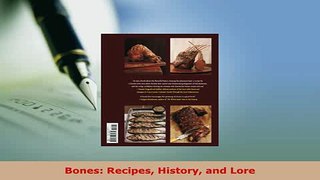 PDF  Bones Recipes History and Lore Download Full Ebook
