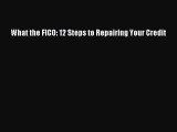 Read What the FICO: 12 Steps to Repairing Your Credit Ebook Free