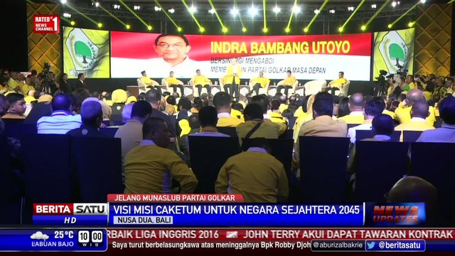 Visi Misi Caketum Golkar Menuju Indonesia Sejahtera 2045