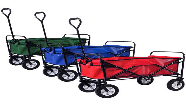 Polar Aurora Folding Collapsible Utility Wagon Cart Shopping Sports Garden