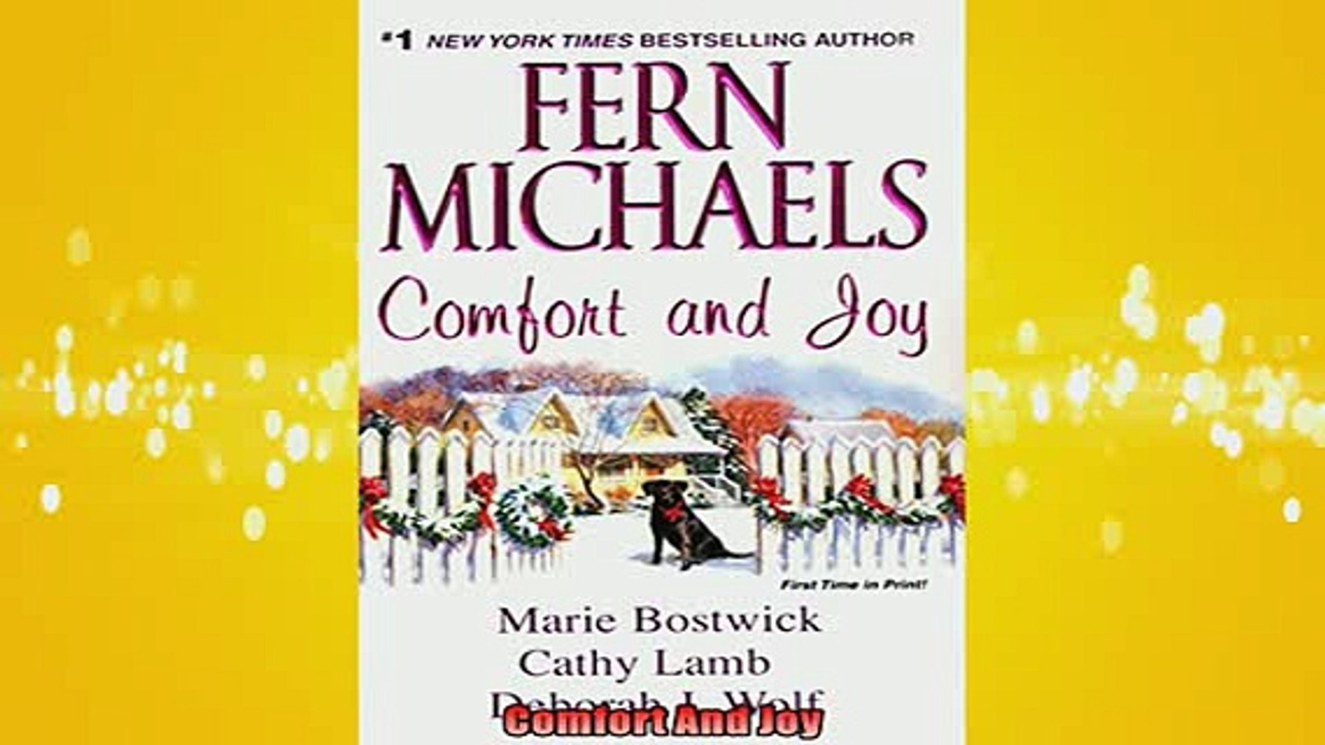 Read The New Book Comfort And Joy Free Boook Online Video