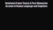 [Read PDF] Relational Frame Theory: A Post-Skinnerian Account of Human Language and Cognition