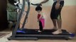 Child First Time On Treadmill - Gym & Running On Treadmill