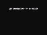 [Read PDF] CSA Revision Notes for the MRCGP Download Online