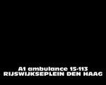 A1 ambulance 15-113 RIJSWIJKSEPLEIN DEN HAAG