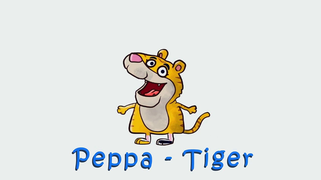 Peppa Pig Animals Coloring Pages - Coloring Book - Finger Family -  Nursery Rhymes Songs