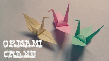 Origami - Origami Crane - Grue en Origami