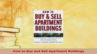 PDF  How to Buy and Sell Apartment Buildings Download Online