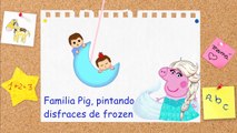 PEPPA PIG SE DISFRAZA DE LOS PERSONAJES DE FROZEN ◄ Peppa Video ►