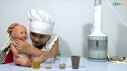 Nenuco Baby Doll & Cook Yaroslava preparing a tasty cocoa. Video for children. Dolls for girls