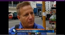 Luchemos por la Vida en Telefé Noticias  - Peatones en Peligro -  19/02/14