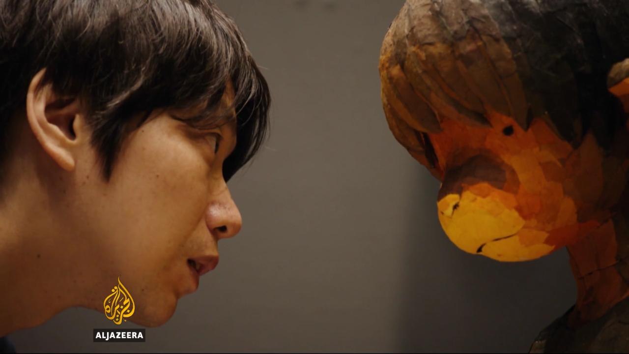 Japanese artist brings his paintings to life with sculptures