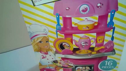 Barbie Cocina Chef Juego Set - Barbie Chef Kitchen Set -