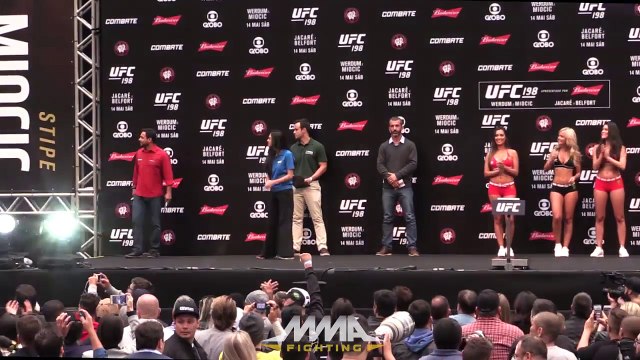 UFC 198 Weigh-Ins_ Matt Brown Gives Fans Middle Finger