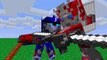 Transformers dotm Optimus prime vs Sentinel prime vs Megatron MINECRAFT VERSION