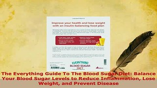 Download  The Everything Guide To The Blood Sugar Diet Balance Your Blood Sugar Levels to Reduce PDF Online