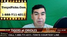 Detroit Tigers vs. Baltimore Orioles Pick Prediction MLB Baseball Odds Preview 5-12-2016.