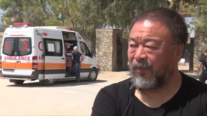 فنان صيني في غزة لتوثيق معاناة لاجئيها