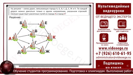 ОГЭ (ГИА) по ИНФОРМАТИКЕ. Задача №11. ДЕМО. 2016 г. (Русские субтитры)