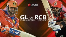 RCB VS GL (2016) 14th may Match highlights(1st inning)