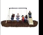 Kids Toys|Flexible Flyer Swing N Glide III Swing Set with Playswing For Kids