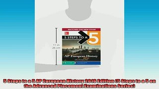 FREE PDF  5 Steps to a 5 AP European History 2016 Edition 5 Steps to a 5 on the Advanced Placement  FREE BOOOK ONLINE