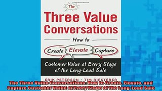 FREE EBOOK ONLINE  The Three Value Conversations How to Create Elevate and Capture Customer Value at Every Full EBook