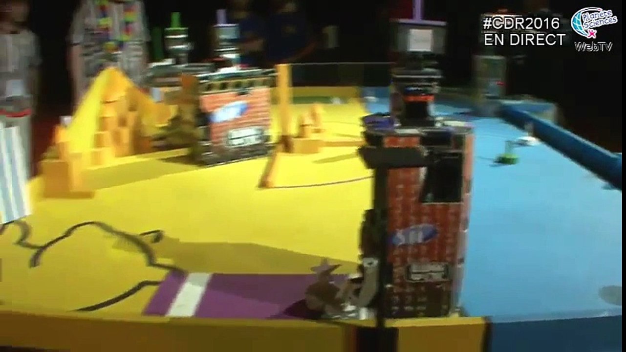 Coupe de France de Robotique 2016 - Finale Spacecrackers vs ESEO match 1/2