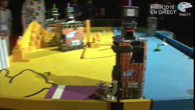 Coupe de France de Robotique 2016 - Finale Spacecrackers vs ESEO match 1/2