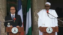 Conférence de presse conjointe avec Muhammadu Buhari, président de la République fédérale du Nigéria